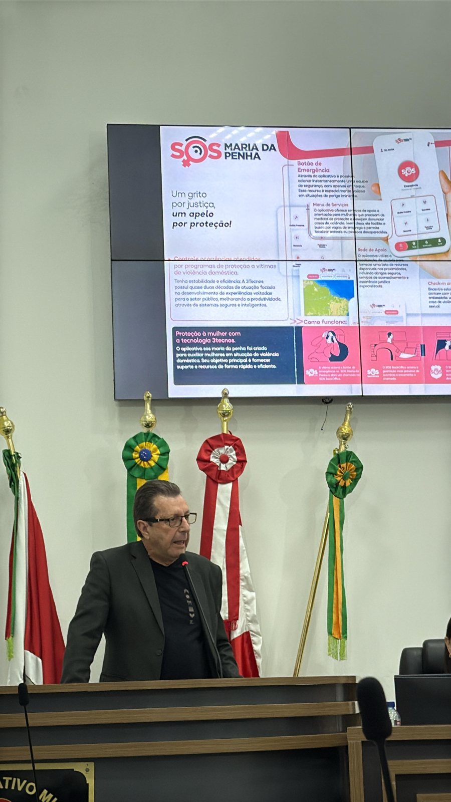 Câmara de Palhoça vai firmar convênio com o SOS Maria da Penha