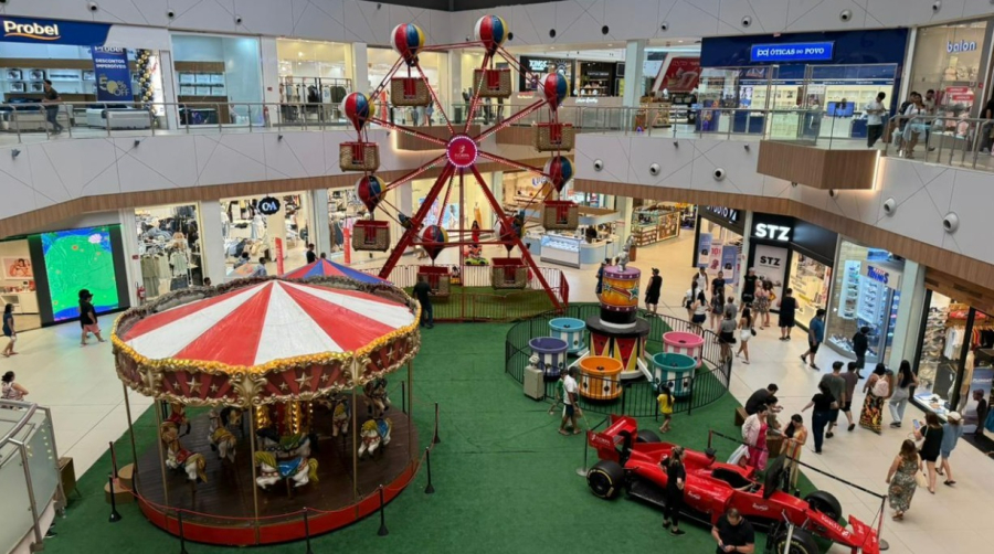 A nova atração Parque de Divisões - Ilha da Alegria transforma o Floripa Shopping em parque indoor durante as férias de verão