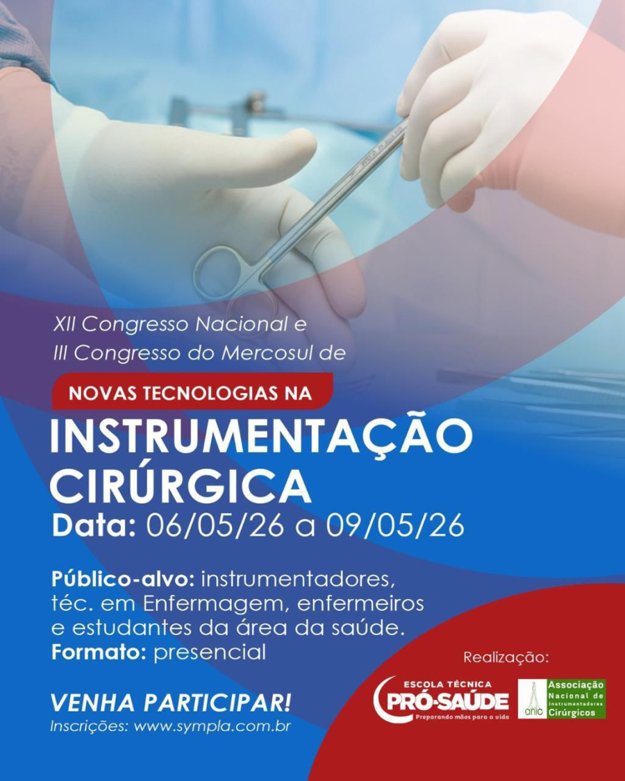 Como participar do  XIl Congresso Nacional NOVAS TECNOLOGIAS na  INSTRUMENTAÇÃO CIRURGICA? 