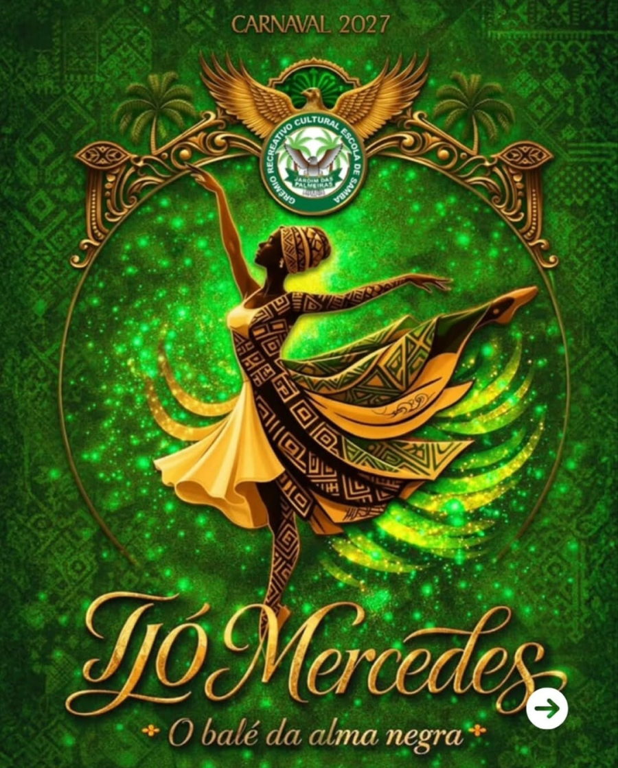 Jardim das Palmeiras leva a história e o legado de Mercedes Baptista para o Carnaval 2027