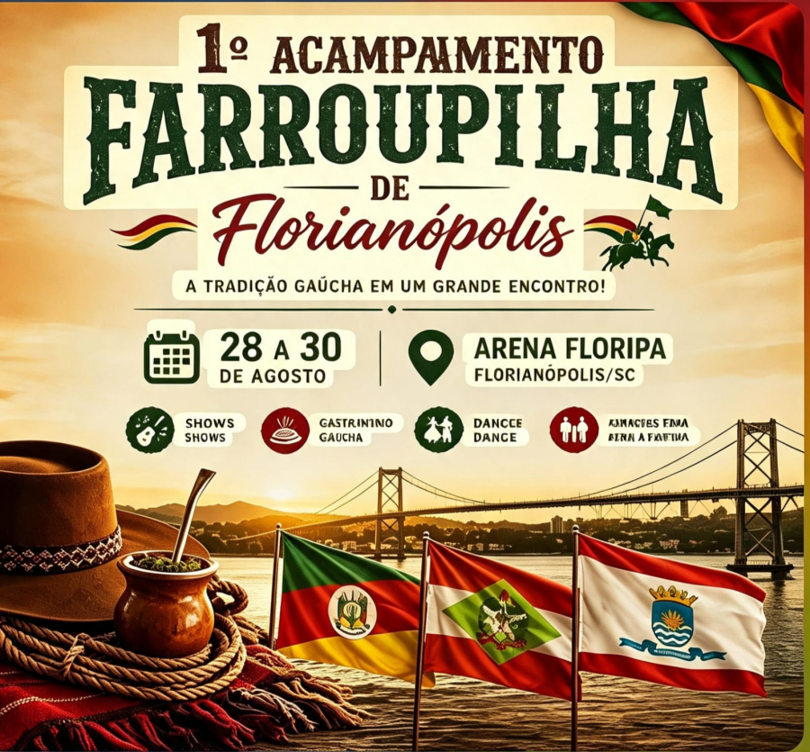 Florianópolis vai viver sua primeira Semana Farroupilha — e o Rio Grande do Sul já faz parte da alma da Capital