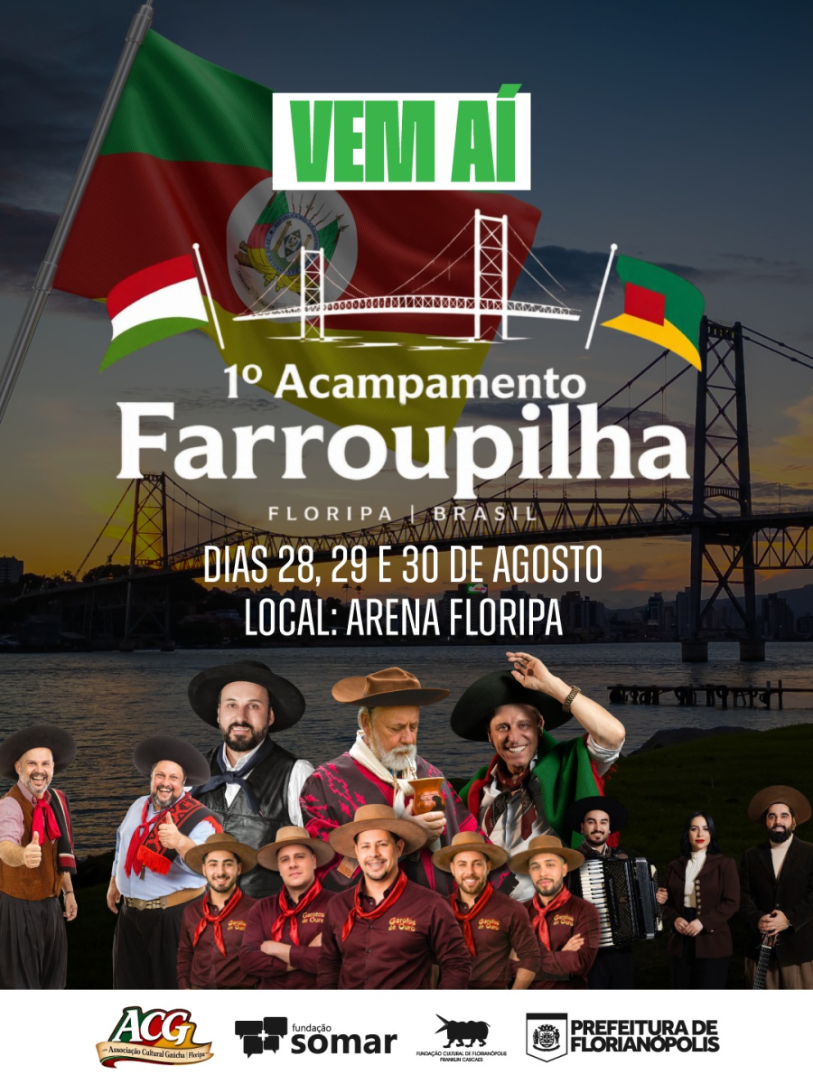 Florianópolis recebe primeiro Acampamento Farroupilha com três dias de atrações culturais e entrada gratuita