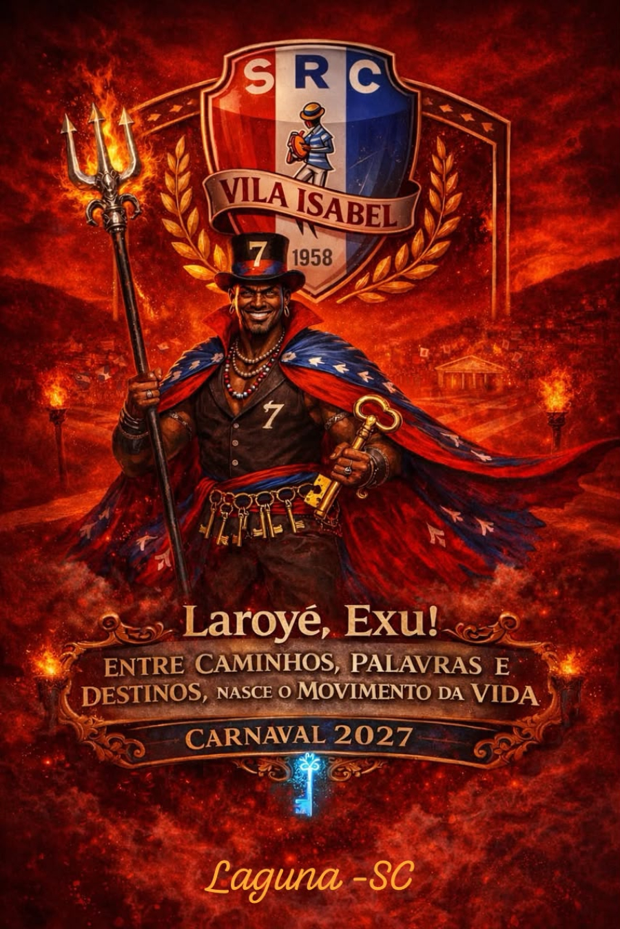 Vila Isabel abre os caminhos de Laguna com Exú